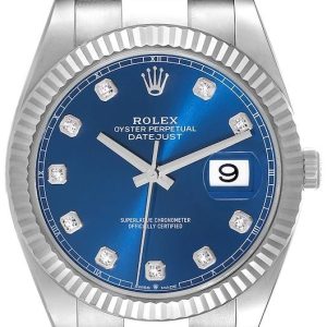 Rolex Herrklocka 126334-0015 Datejust 41 Blå/Stål Ø41 mm