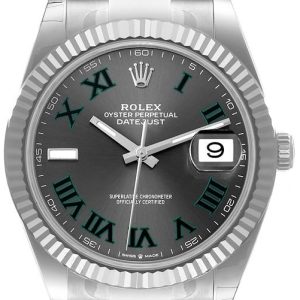 Rolex Herrklocka 126334-0021 Datejust 41 Wimbledon Grå/Stål Ø41 mm