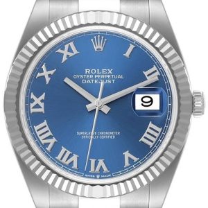 Rolex Herrklocka 126334-0025 Datejust 41 Blå/Stål Ø41 mm