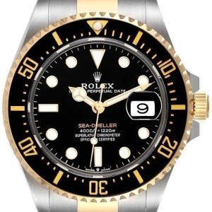 Rolex Herrklocka 126603-0001 Sea-Dweller Svart/18 karat gult guld