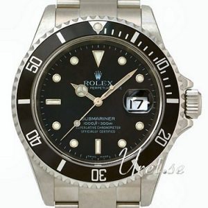 Rolex Herrklocka 16610A Submariner Svart/Stål Ø40 mm