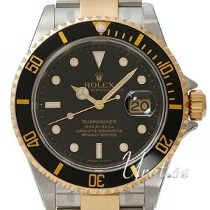 Rolex Herrklocka 16613 BK Submariner Svart/Stål Ø40 mm