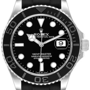 Rolex Herrklocka 226659-0002 Yacht-Master 42 Svart/Gummi Ø42 mm