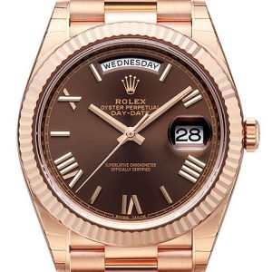 Rolex Herrklocka 228235-0002 Day-Date 40 Brun/18 karat roséguld Ø40