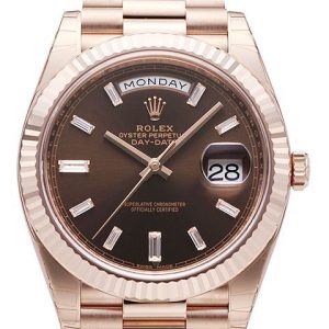 Rolex Herrklocka 228235-0003 Day-Date 40 Brun/18 karat roséguld Ø40