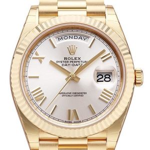 Rolex Herrklocka 228238-0002 Day-Date 40 Silverfärgad/18 karat gult