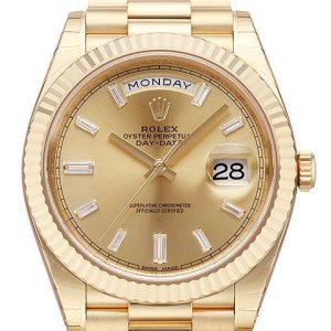 Rolex Herrklocka 228238-0005 Day-Date 40 Champagnefärgad/18 karat