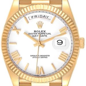 Rolex Herrklocka 228238-0042 Day-Date 40 Vit/18 karat gult guld Ø40