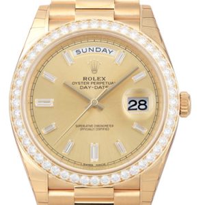 Rolex Herrklocka 228348RBR-0002 Day-Date 40 Champagnefärgad/18 karat