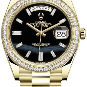 Rolex Herrklocka 228348RBR-0039 Day-Date 40 Svart/18 karat gult guld