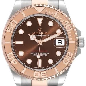 Rolex Herrklocka 268621-0003 Yacht-Master 37 Brun/18 karat roséguld