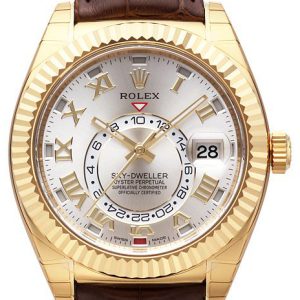 Rolex Herrklocka 326138-0003 Perpetual 42 Silverfärgad/Läder Ø42 mm