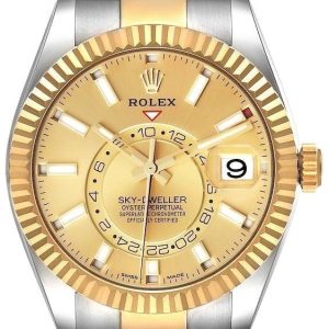 Rolex Herrklocka 326933-0001 Sky-Dweller Gulguldstonad/18 karat gult