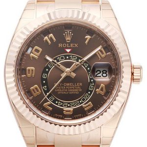 Rolex Herrklocka 326935-0003 Perpetual 42 Brun/18 karat roséguld