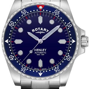 Rotary Herrklocka GB05136/05 Henley Blå/Stål Ø42 mm