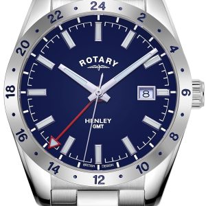 Rotary Herrklocka GB05176/05 Henley Blå/Stål Ø40 mm