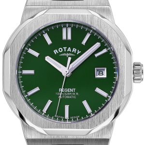 Rotary Herrklocka GB05410/24 Regent Grön/Stål Ø40 mm