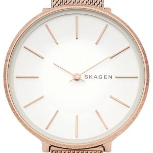 Skagen 99999 Damklocka SKW2726 Vit/Roséguldstonat stål Ø38 mm