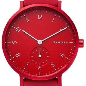 Skagen Aaren Damklocka SKW2765 Röd/Gummi Ø36 mm