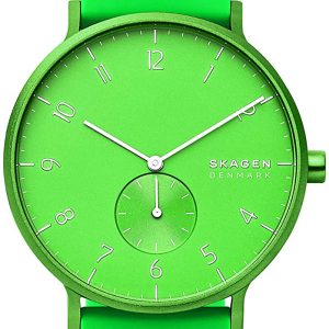 Skagen Aaren Herrklocka SKW6556 Grön/Gummi Ø41 mm