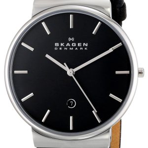 Skagen Ancher Herrklocka SKW6104 Svart/Läder Ø40 mm