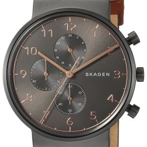 Skagen Ancher Herrklocka SKW6418 Svart/Läder Ø40 mm