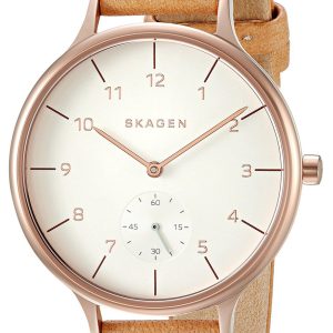 Skagen Anita Damklocka SKW2405 Vit/Läder Ø34 mm