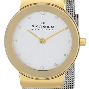 Skagen Damklocka 358SGSCD Freja Vit/Stål Ø27 mm