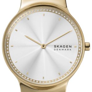 Skagen Damklocka SKW1148 Freja Vit/Guldtonat stål Ø34 mm