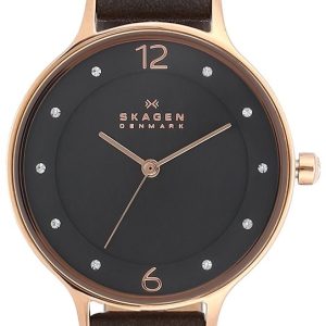 Skagen Damklocka SKW2267 Anita Grå/Läder Ø30 mm