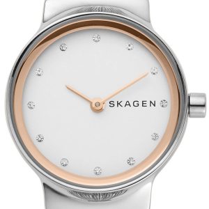 Skagen Damklocka SKW2699 Freja Vit/Roséguldstonat stål Ø26 mm