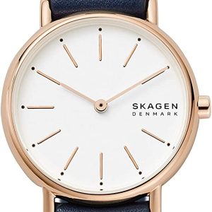 Skagen Damklocka SKW2838 Signatur Vit/Läder Ø30 mm