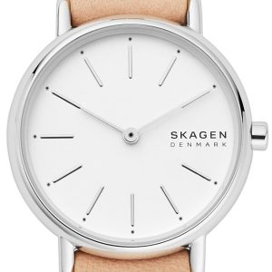 Skagen Damklocka SKW2839 Signatur Vit/Läder Ø30 mm