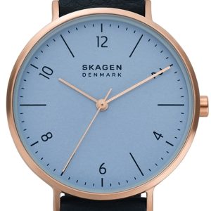 Skagen Damklocka SKW2972 Aaren Naturals Blå/Läder Ø36 mm