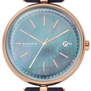 Skagen Damklocka SKW2981 Karolina Blå/Läder Ø36 mm