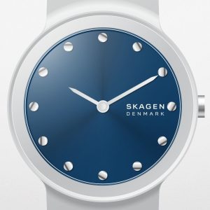 Skagen Damklocka SKW3007 Freja Blå/Läder Ø26 mm