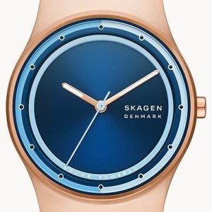 Skagen Damklocka SKW3021 Sol Blå/Läder Ø34 mm