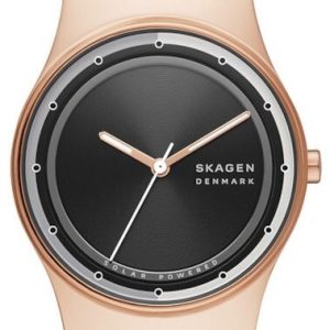 Skagen Damklocka SKW3023 Sol Svart/Roséguldstonat stål Ø34 mm