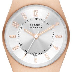 Skagen Damklocka SKW3035 Green Lille Silverfärgad/Roséguldstonat