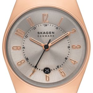 Skagen Damklocka SKW3052 Grenen Lille Grå/Läder Ø26 mm