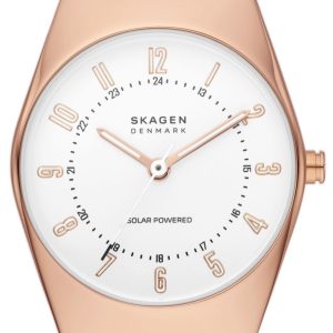 Skagen Damklocka SKW3078 Grenen Lille Vit/Roséguldstonat stål Ø26