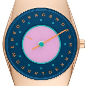 Skagen Damklocka SKW3085 Grenen Lille Blå/Läder Ø26 mm