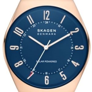 Skagen Damklocka SKW6834 Grenen Solar Powered Blå/Läder Ø37 mm