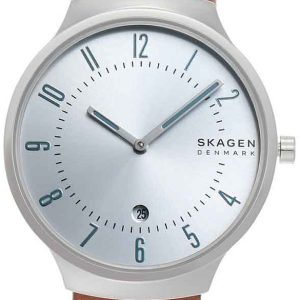 Skagen Grenen Herrklocka SKW6522 Silverfärgad/Läder Ø38 mm