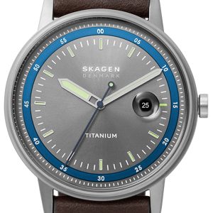 Skagen Henriksen Herrklocka SKW6753 Grå/Läder Ø44 mm