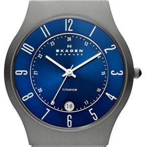 Skagen Herrklocka 233XLTTN Grenen Blå/Titan Ø37 mm