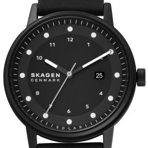 Skagen Herrklocka SKW6740 Henriksen Svart/Läder Ø40 mm