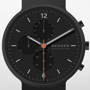 Skagen Herrklocka SKW6767 Ancher Svart/Läder Ø40 mm