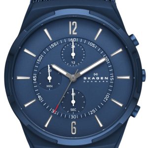 Skagen Herrklocka SKW6803 Melbye Chronograph Blå/Stål Ø42 mm