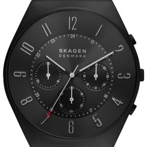 Skagen Herrklocka SKW6843 Grenen Chronograph Svart/Läder Ø42 mm